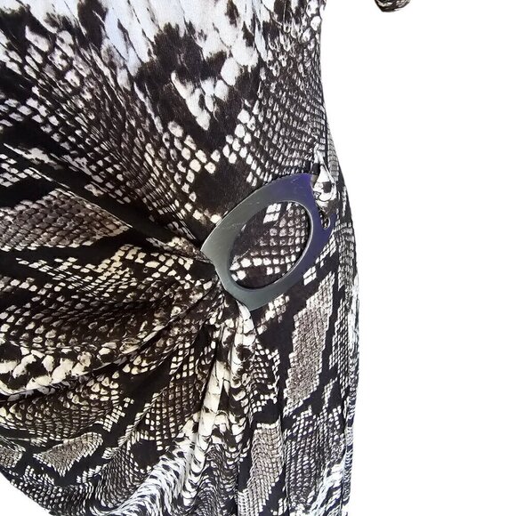 Jones New York Brown Animal Print Dress, Size 10 - Picture 4 of 6